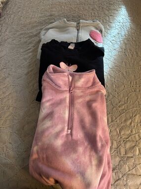 OshKosh B'gosh Pink Tie-Dye Quarter-Zip Pullover